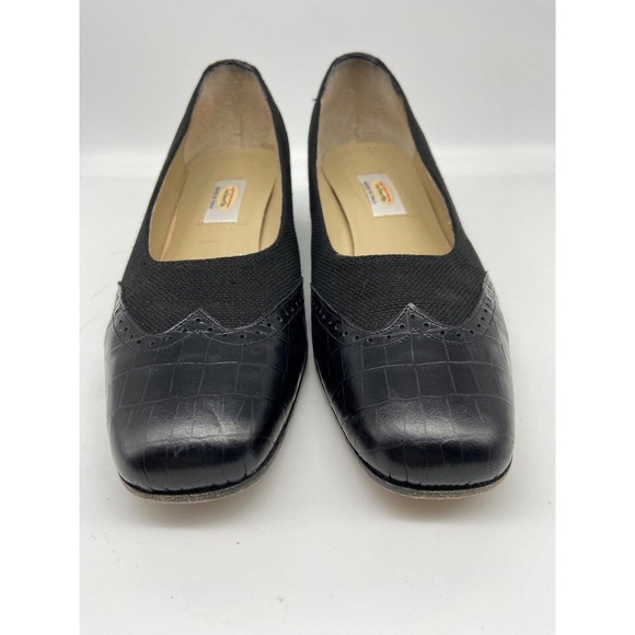 Talbots Shoes Women’s‎ Sz 8.5N Vero Cuoio Womens Square Toe 2” Heel Dress Black - Picture 3 of 12